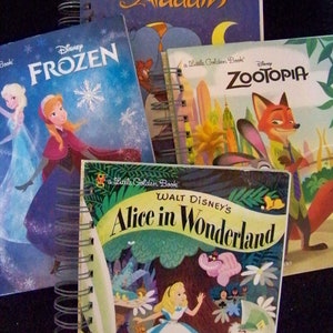 Little Golden Books Choose Your Favorite Taylor Swift Aladdin Frozen Alice in Wonderland blank journal diary Disney image 4