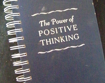 Power of Positive Thinking blank book journal Norman Vincent Peale classic book diary planner notebook gratitude people skills self-esteem