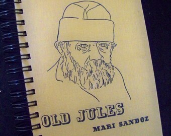 Old Jules Mari Sandoz blank book journal diary planner notebook Nebraska Great Plains writer altered book