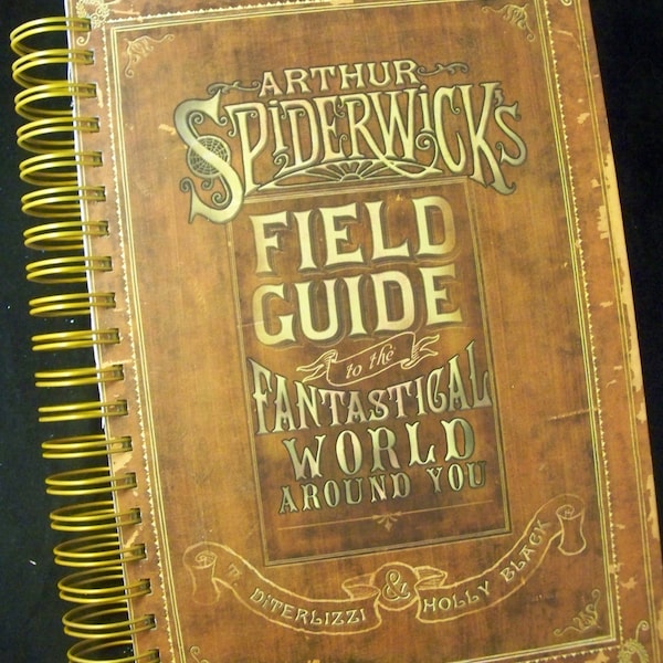 Spiderwick Field Guide scrapbook blank book journal junk journal smashbook notebook altered book Fantastical World