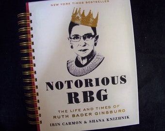 Ruth Bader Ginsburg blank book journal diary planner notebook Supreme Court legal book attorney lawyer judge notorious RBG