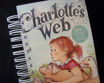 ADDRESS BOOK Charlotte's Web altered book journal diary planner pig Wilbur farm A to Z tabs