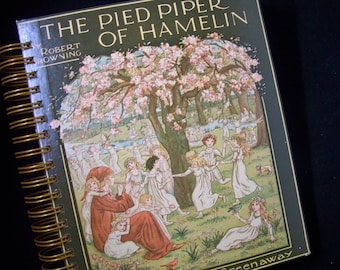 Pied Piper blank book journal notebook diary altered book Hamlin
