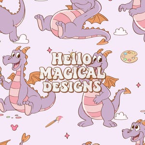 Purple Dragon Seamless Pattern, Repeating file for Fabric Sublimation Digital Download