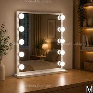 Hollywood Vanity Lights, USB LED Makeup Bulbs, Dimmable Dressing Table Lighting