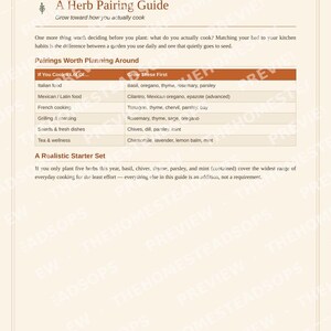 Herb Garden Guide for Beginners | Growing, Drying and Using Herbs Ebook | Printable PDF image 3