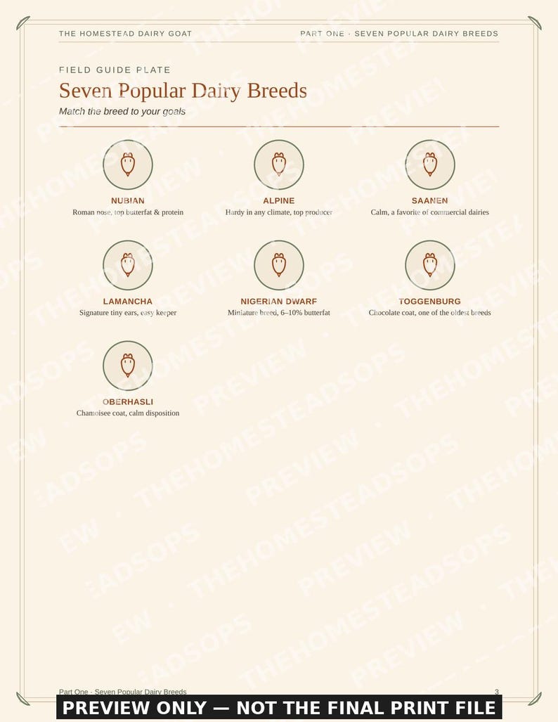 Dairy Goat Keeping Guide for Beginners | Raising and Milking Goats Ebook | Printable PDF image 3
