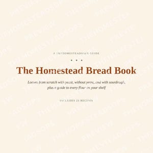 Bread Baking Book | Homemade Bread From Scratch, Sourdough, Yeast and No Yeast Recipes | Flour Guide | PDF Cookbook image 1
