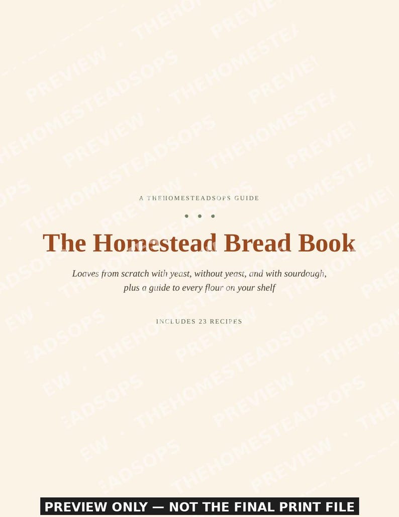 Bread Baking Book | Homemade Bread From Scratch, Sourdough, Yeast and No Yeast Recipes | Flour Guide | PDF Cookbook image 1