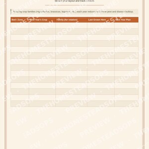 Garden Planner Printable | Seed Starting Log & Harvest Journal | Homestead Garden Record Book PDF image 6