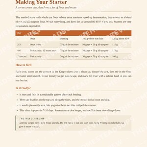Bread Baking Book | Homemade Bread From Scratch, Sourdough, Yeast and No Yeast Recipes | Flour Guide | PDF Cookbook image 6