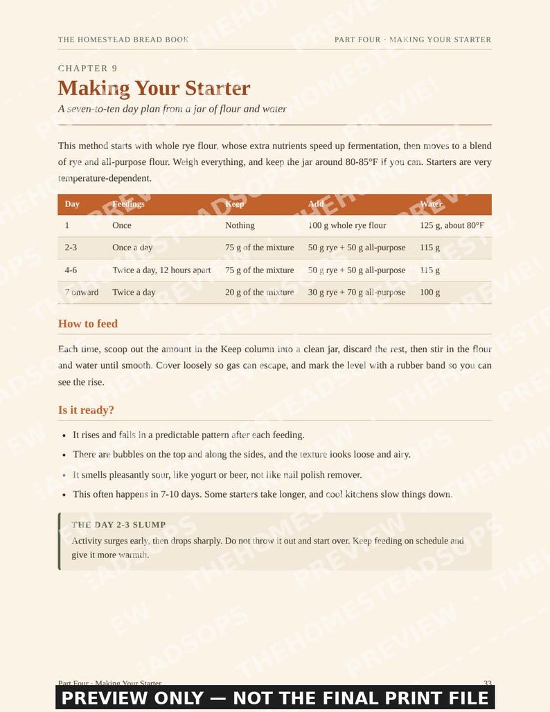 Bread Baking Book | Homemade Bread From Scratch, Sourdough, Yeast and No Yeast Recipes | Flour Guide | PDF Cookbook image 6