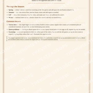 Registro di apicoltura / Diario dell'apiario, Ispezione degli alveari, Guida alla raccolta (Download in PDF) immagine 5