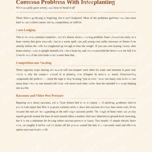 Three Sisters Garden Guide | Corn Beans Squash Companion Planting | Indigenous Method | Printable PDF image 5