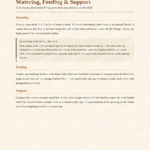 Growing Peppers Guide | Sweet & Hot Pepper Growing PDF | Quick-Grow Beginner Printable image 10
