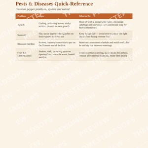 Growing Peppers Guide | Sweet & Hot Pepper Growing PDF | Quick-Grow Beginner Printable image 4