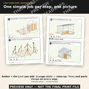 Goat & Sheep Shed Plans | Step by Step Picture Instructions | Beginner DIY Loafing Shed Build Manual | Run-In Shelter | Printable PDF image 2
