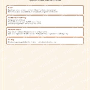 Homestead Emergency Preparedness Binder | Family, Farm & Off-Grid Ready Planner | Printable Survival Binder | Instant Download image 5