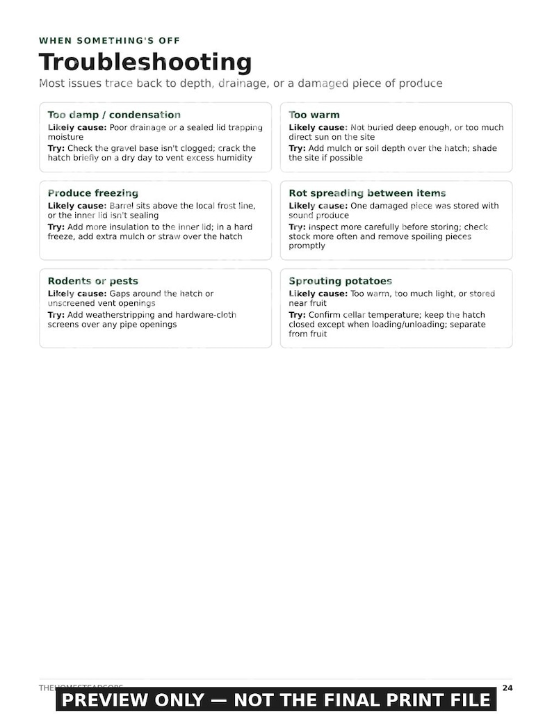 Guía para construir una bodega subterránea casera con barriles / Sistema de almacenamiento de alimentos para el fin de semana (PDF) imagen 6
