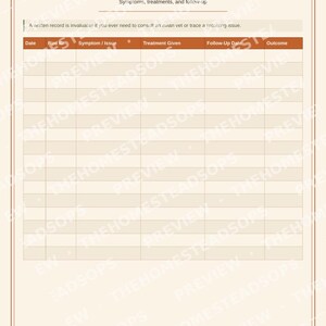 Libro de registro para gallinas / Planificador para criadores de gallinas domésticas / Registro de producción y salud de huevos / PDF imprimible imagen 6
