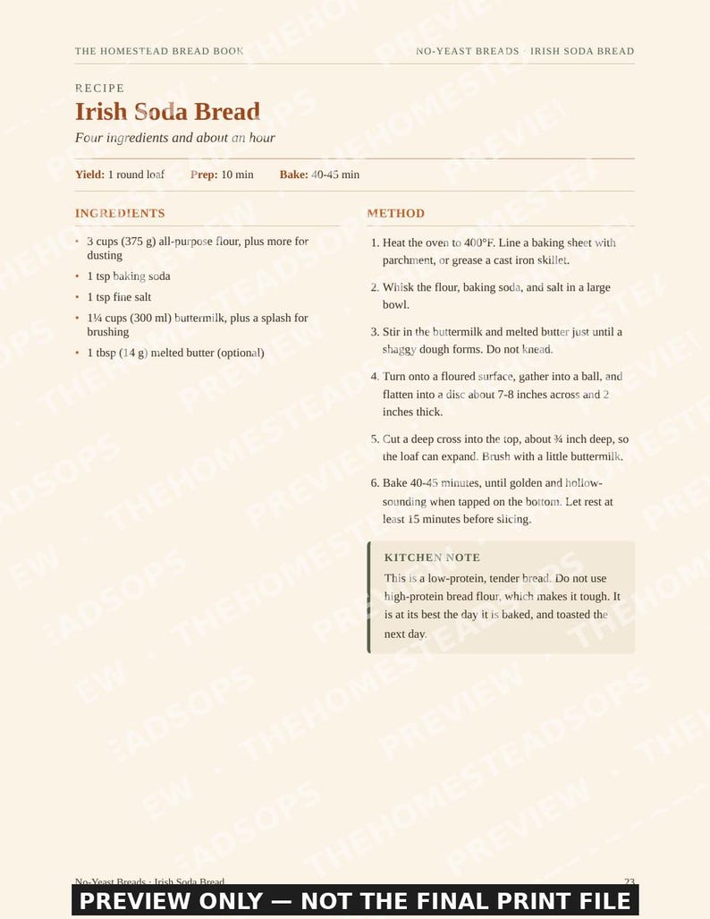 Bread Baking Book | Homemade Bread From Scratch, Sourdough, Yeast and No Yeast Recipes | Flour Guide | PDF Cookbook image 5