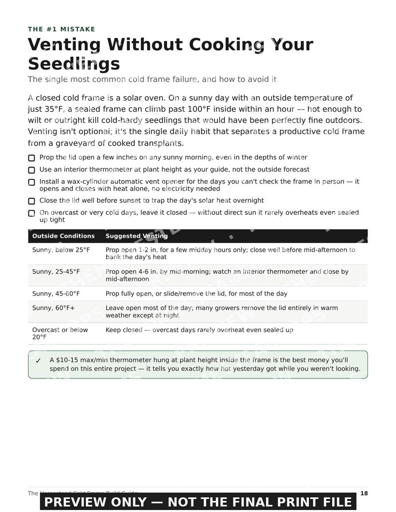 Anleitung zum Bau von Frühbeeten | Baupläne für Anzuchtkästen zum Selbermachen | Saisonverlängerung | Druckbare PDF-Datei Bild 4
