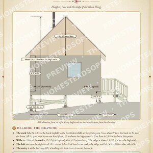 Cabin Build Plans PDF | Off Grid Cabin on Rock or Slope | 16x20 Loft Cabin Guide, Sleeps 4 | DIY Post Foundation, No Concrete image 3