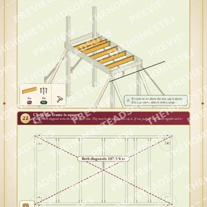 Hunting Blind Plans | Elevated Deer Stand Build Guide | DIY Box Blind Plans PDF | Step-by-Step Printable Plans | Instant Download image 5