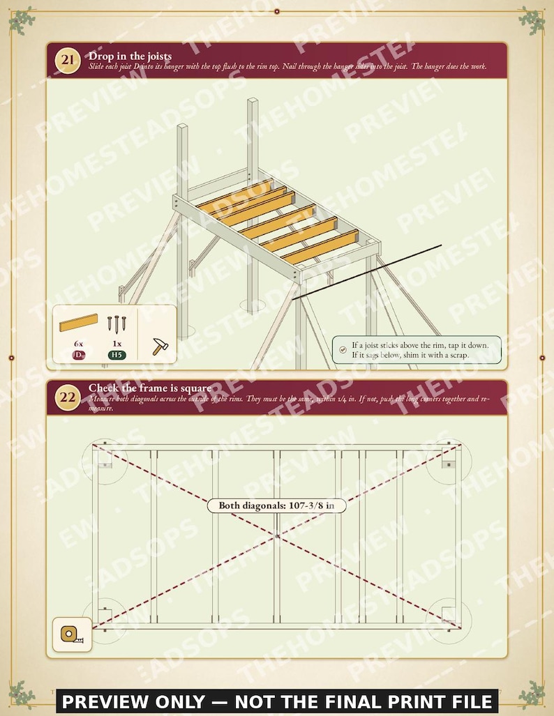 Hunting Blind Plans | Elevated Deer Stand Build Guide | DIY Box Blind Plans PDF | Step-by-Step Printable Plans | Instant Download image 5