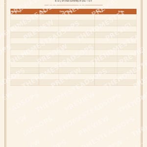 Dairy Cow Record Book | Milk Cow Keeping Log | Breeding & Health Tracker | Printable PDF image 3