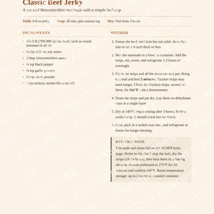Dehydrating Book | Jerky, Fruit Leather, Dried Fruit, Vegetables and Herbs | Food Dehydrator Recipes | USDA Safe Jerky | PDF Cookbook image 4