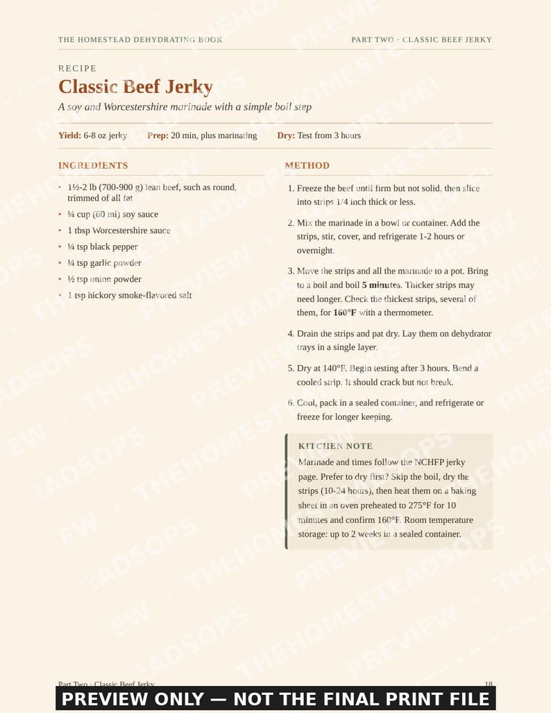 Dehydrating Book | Jerky, Fruit Leather, Dried Fruit, Vegetables and Herbs | Food Dehydrator Recipes | USDA Safe Jerky | PDF Cookbook image 4