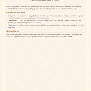 Registro di apicoltura / Diario dell'apiario, Ispezione degli alveari, Guida alla raccolta (Download in PDF) immagine 2