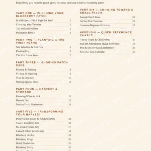 Blueberry Growing Guide for Beginners | Planting, Harvesting and Preserving Blueberries Ebook | Printable PDF image 2