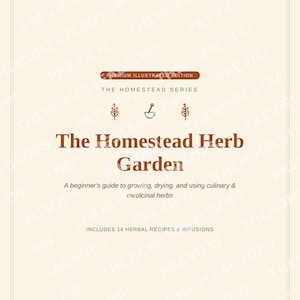 Herb Garden Guide for Beginners | Growing, Drying and Using Herbs Ebook | Printable PDF image 1