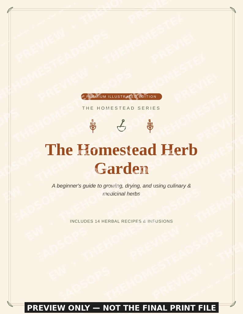 Herb Garden Guide for Beginners | Growing, Drying and Using Herbs Ebook | Printable PDF image 1