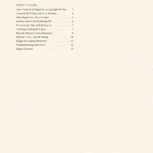 Growing Peppers Guide | Sweet & Hot Pepper Growing PDF | Quick-Grow Beginner Printable image 7