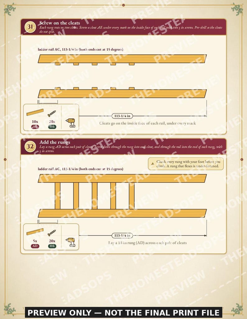 Hunting Blind Plans | Elevated Deer Stand Build Guide | DIY Box Blind Plans PDF | Step-by-Step Printable Plans | Instant Download image 6