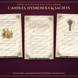 Aromatherapy Book | Homemade Herbal Salves, Oils, Candles and Hydrosols | Foraging Guide for Canada & Northern US | Grimoire PDF image 7