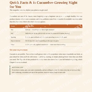 Guía rápida para cultivar pepinos / PDF para principiantes sobre la siembra de pepinos / Guía de jardinería imprimible imagen 2