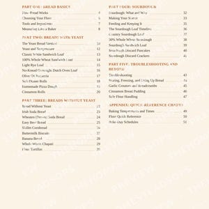 Bread Baking Book | Homemade Bread From Scratch, Sourdough, Yeast and No Yeast Recipes | Flour Guide | PDF Cookbook image 2