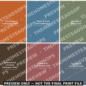 Homestead Emergency Preparedness Binder | Family, Farm & Off-Grid Ready Planner | Printable Survival Binder | Instant Download image 2