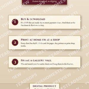 Kitchen Reference Charts Bundle | 8 Printable Wall Charts | Canning, Meat Temps, Fermenting, Dehydrating, Herb Swaps, Root Cellar image 7