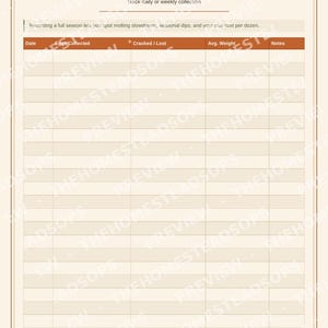Libro de registro para gallinas / Planificador para criadores de gallinas domésticas / Registro de producción y salud de huevos / PDF imprimible imagen 3