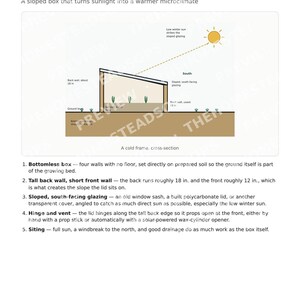 Anleitung zum Bau von Frühbeeten | Baupläne für Anzuchtkästen zum Selbermachen | Saisonverlängerung | Druckbare PDF-Datei Bild 2