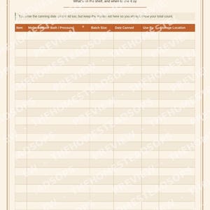Canning Inventory Printable | Pantry & Freezer Log | Food Preservation Record Book PDF Download image 2