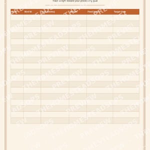 Turkey Flock Record Book | Homestead Care, Breeding, Growth Log (PDF Download) image 6