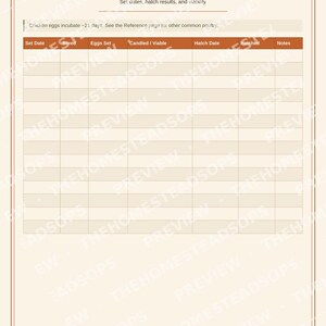 Libro de registro para gallinas / Planificador para criadores de gallinas domésticas / Registro de producción y salud de huevos / PDF imprimible imagen 5
