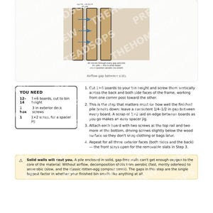 Three-Bin Compost System | DIY Compost Bin Plans | Backyard Composting | Printable PDF image 3