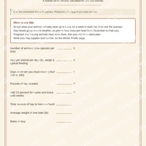 Winterizing Checklist Binder | Homestead Winter Prep Planner | Livestock, Garden, Equipment & Home | Printable PDF Download image 9